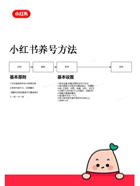 《小红书养号SOP》作者：大柯